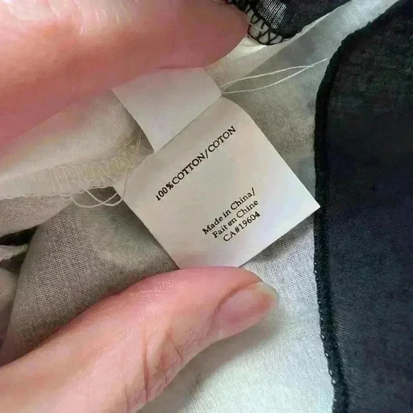 Y2K Costa Blanca Euro Summer Cotton Floral Black White Fairy Core Girl Dress XS - Picture 15 of 15